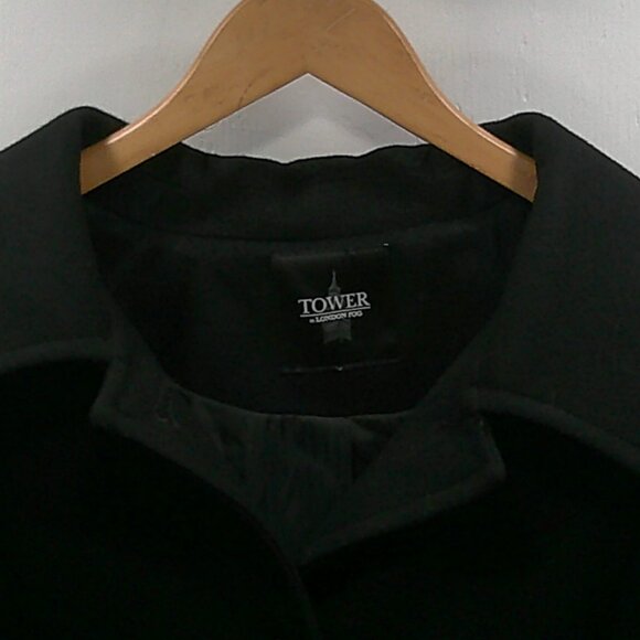 Tower by London Fog Black Classic Winter Snow Wool Blend Peacoat Size 2X | XXL - Picture 2 of 7